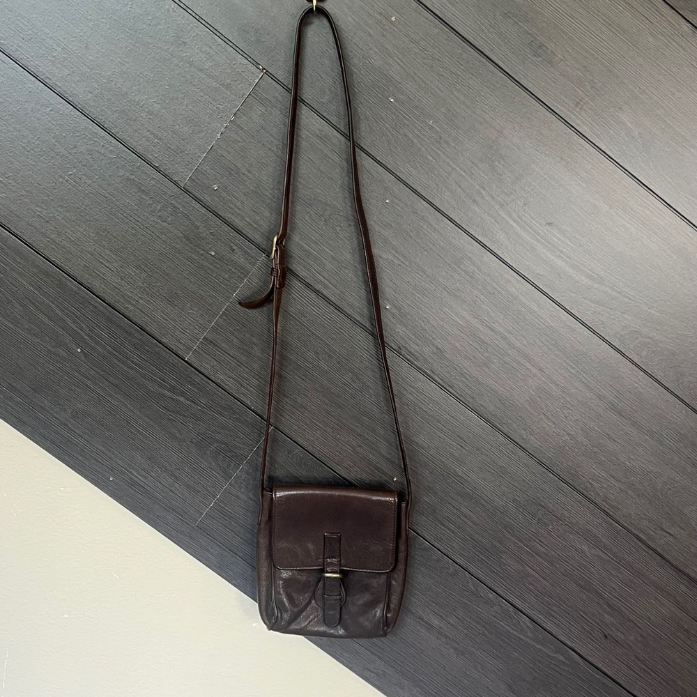 Wilsons Leather Small‎ Brown Crossbody Shoulder Bag